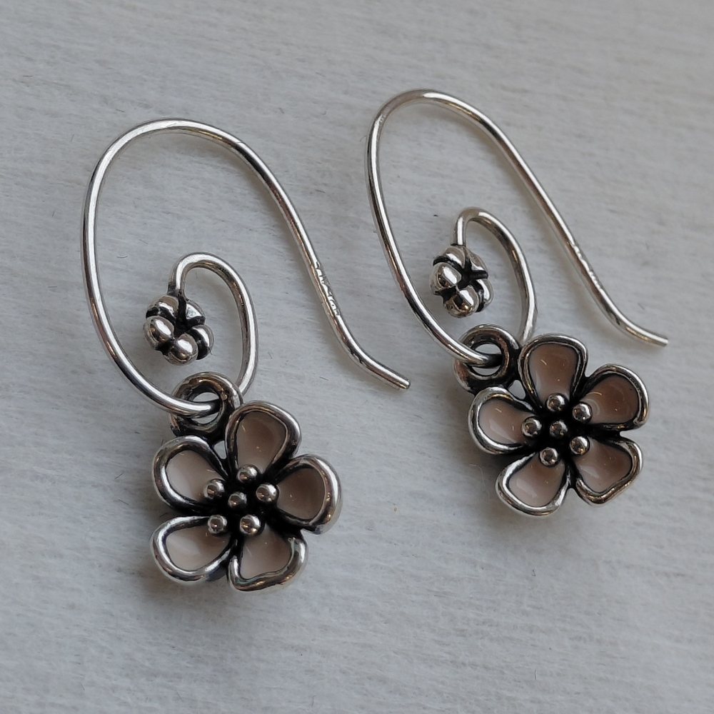 Pandora Cherry Blossom Compose Earrings